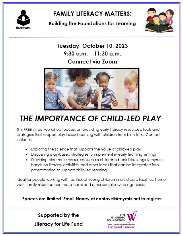 "The Importance of Child-Led Play" workshop @ Connect via Zoom